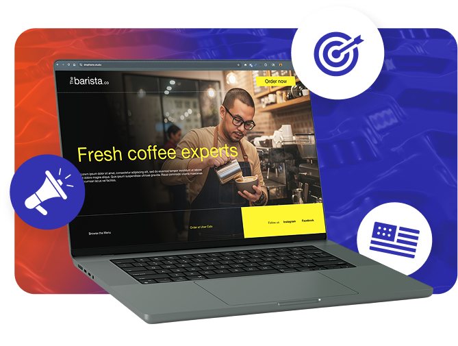 Campañas de marketing digital de Vesper Agency en pantalla de laptop